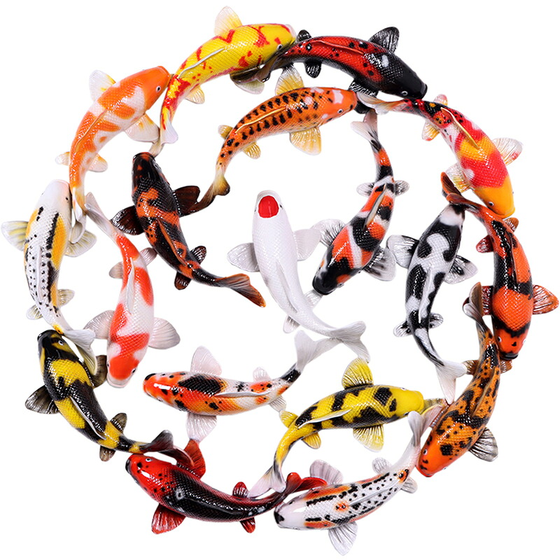 泳ぎ回る鯉の壁掛け 100cm Koi \