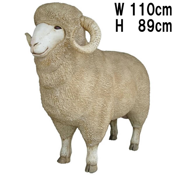 親ひつじのもの柔らか瞳 Merino Ram 強化因子可塑性物質（FRP） 芸術オブジェ  愛くるしげ  毛の荒物 像 室内装飾 実際的 他愛も無い 羊 毛の荒物 飾りつけ 羅紗綿 図形 園地 飾りもの 軽さ 見せびらかす バス発着場 毛の荒物園 運動場 fr020503