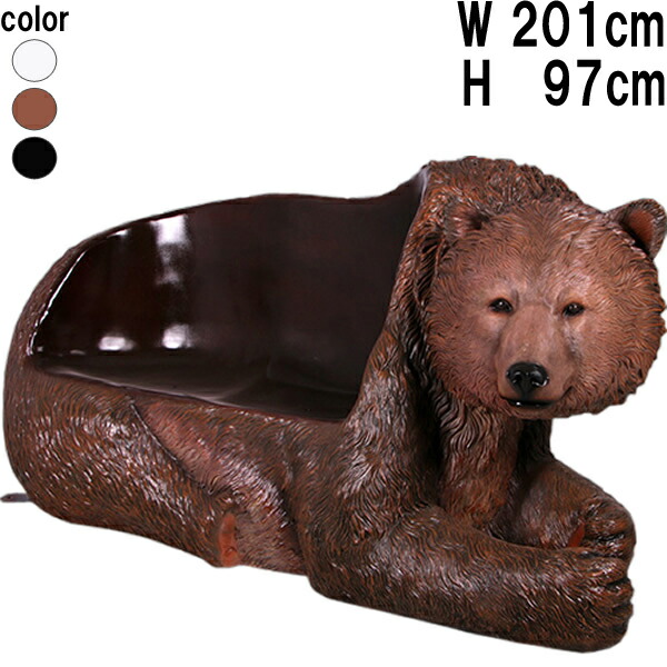 熊のオブジェ様お得意ページになります　① 楽天市場】FRPアニマルオブジェ 黒クマのベンチ Black Bear Seat
