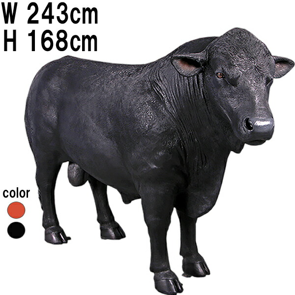 楽天市場】原寸大の黒毛和牛 Black Steer 強化プラスチック（FRP