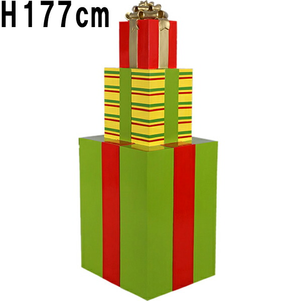 クリスマスボックス席 3段 H177糎 差し上げ物 差し上げ物 箱 差し上げ物 見せびらかす オブジェ 愛くるしげ 室内装飾 クリスマス  生まれ落ちる日 不死化日 飾りつけ 気が大きい 特大 張り出し バス発着場 かざり付ける 飾りつけ 脂製 たわい無い 受けが良い 今めかしい 食べ物屋 喫茶店 飲食店 FRP 実物大 等身大 緑であること 緑 fr150405