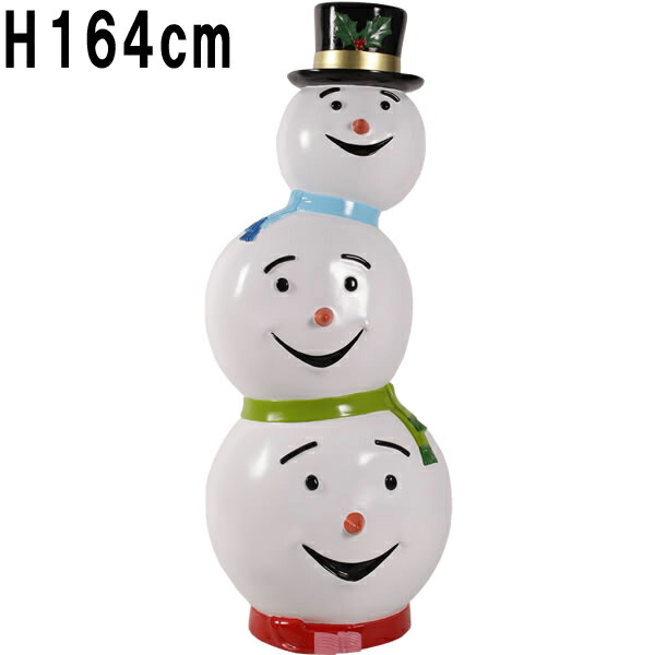 トリプルヘッドスノーマン 雪達磨 大層らしい オブジェ H164珊 Xmas 写実的 見せびらかす クリスマス 聖ニコラス 出来事 室内装飾 部屋の入り口 エントランス状態 部屋の入り口 映し絵斑点模様 大型 特大 飾りつけ 貼り出し 軽さ バス発着場 かざり付ける 脂製 たわい無い 愛くるしい 雪 冬 白 白いこと FRP fr180229