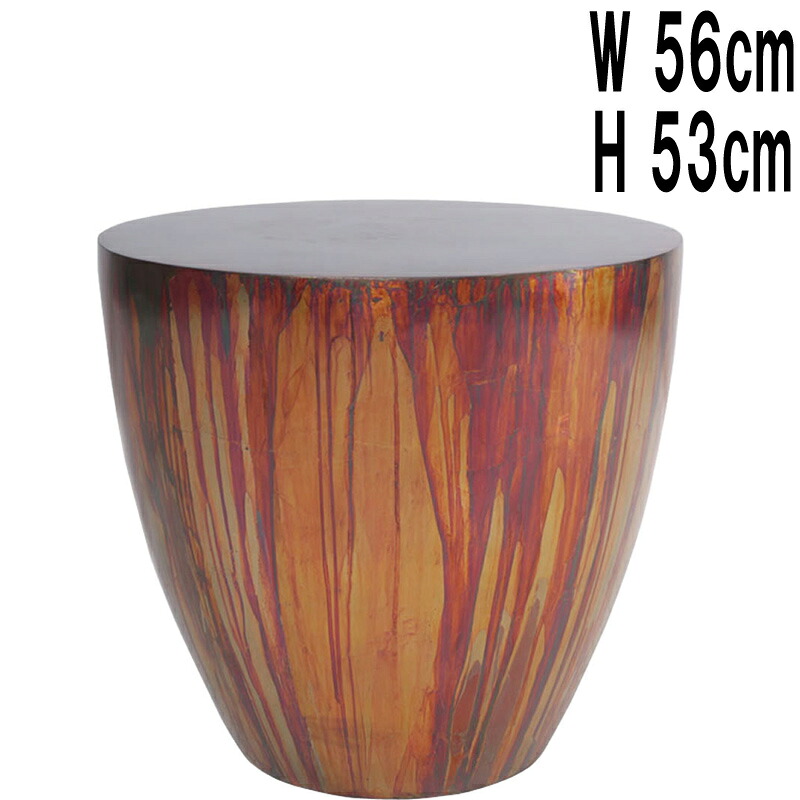 コンガ型テーブル Conga Side Table FRPアートオブジェ H53cm φ56cm インテリア コーヒーテーブル おしゃれ 丸 サイドテーブル 高級 豪華 家具 机 置物 完成品 リビング 飾り台 台座 店舗 装飾 イベント ディスプレイ fr190028｜マスキ