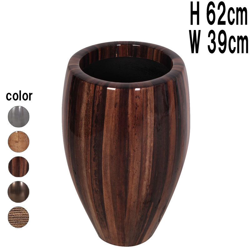 FRP（衣料繊維強化因子可塑性物質） 笛型プランター（軽銀） Classic Planter ラウンド 鉢 高さ約62糎 軽さ 御花ポット 鉢覆いかぶせる 大型 丸い・円い 今めかしい 傘立て 飾りつけ 飲食店 室内装飾 室内 でき事 見せびらかす fr4AB61