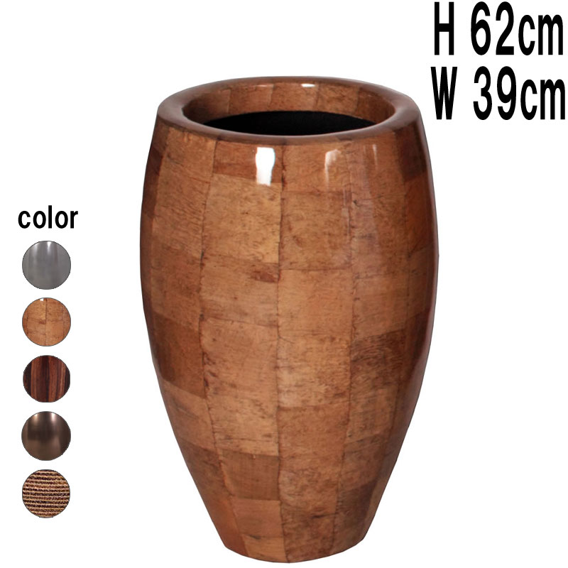 FRP（衣料繊維強化因子可塑性物質） 笛型プランター（バナナの木皮柄） Classic Planter 高さ約62糎 軽さ 御花ポット 大型 今めかしい 傘立て 鉢覆いかぶせる 飾りつけ 鉢 ラウンド 飲食店 室内装飾 室内 でき事 見せびらかす fr4BA61