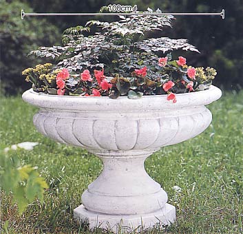イタリア製 大型お花ポット プランター 永遠の都の天津御姉 DIOCLEZIANO 花鉢 DECORGARDEN VR0684 デコールガーデン 優勝杯型 鉢
