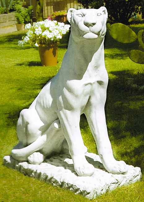 楽天市場】イタリア製動物像（ガーデン オーナメント） ライオン