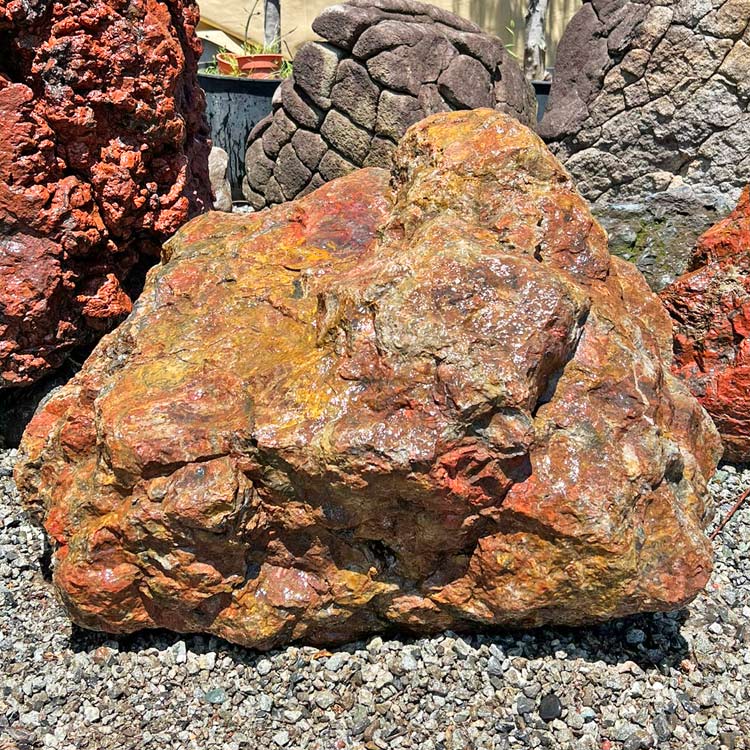 楽天市場】津軽錦石 庭石 青森 赤石 自然石 陸奥 青森県産 錦石 景石