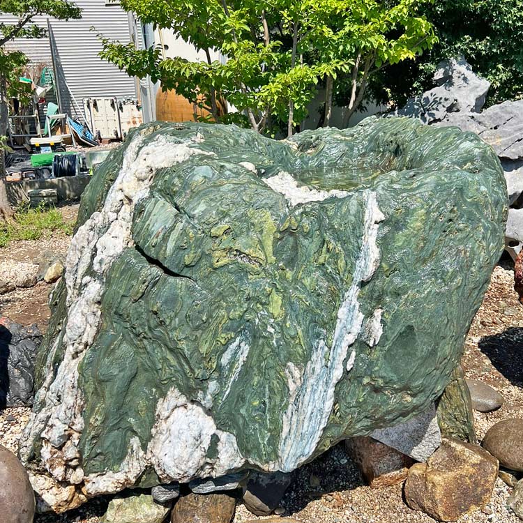 楽天市場】三波石 巨石 沓脱石 飛び石 延段 踏石 天然石 幅約3m63cm