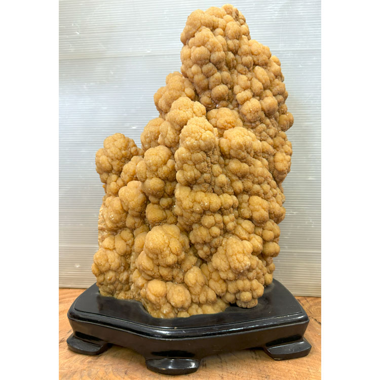 鍾乳石　飾り台　香炉台　自然石　置物　鑑賞石　原石　花台　華台　台　天然石 202408syou19-1.jpg