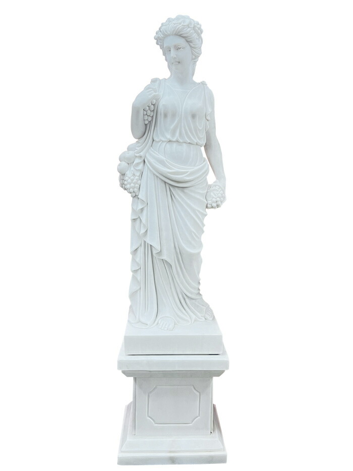 楽天市場】天然大理石彫刻 季節の乙女（秋）高さ160cm 石像 女性