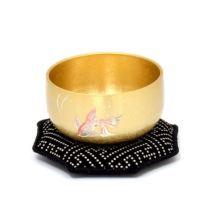 印金木魚セット（携帯用リン りん）（寺院用仏具）（日蓮宗） 3771-0900.jpg