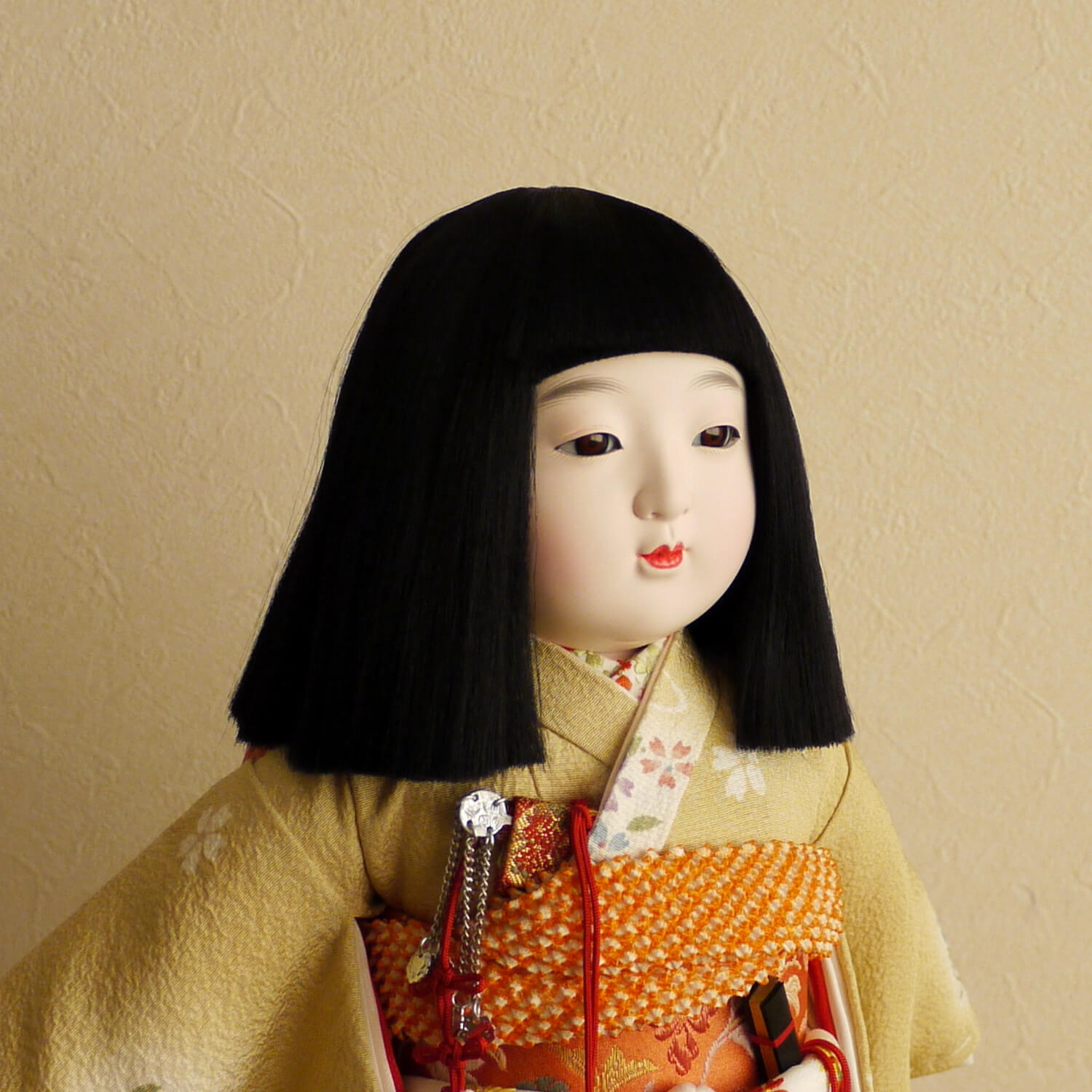 甲州印傳　日本人形　わらべ　印伝 甲州印傳日本人形わらべ印伝