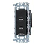 パナソニック(Panasonic) 埋込[充電用]USBコンセント2ポート(最大60W)(USB Type-C)（マットブラック) WTL1488MB｜増高電機株式会社