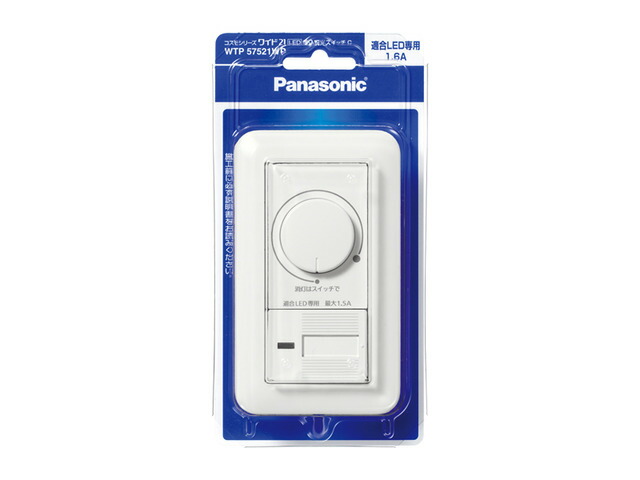 パナソニック(Panasonic) コスモワイド21 LED 埋込調光スイッチC WTP57521WP