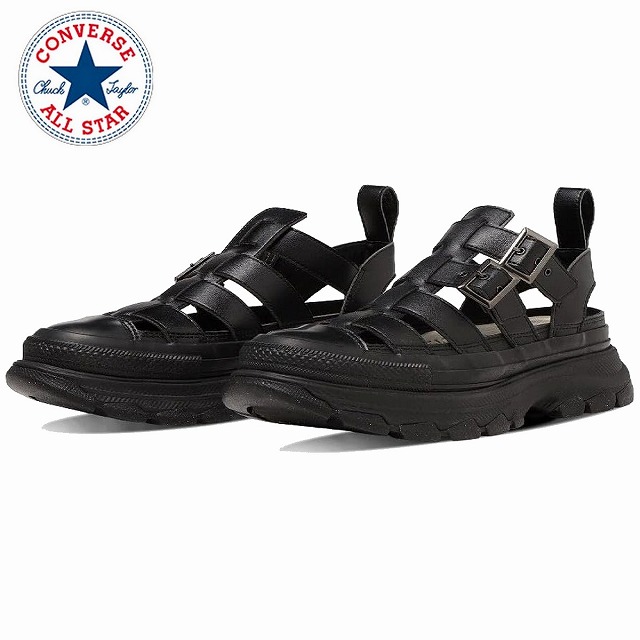 メンズグラディエーターロー コンバース converse CONVERSE オールスター (R) トレックウエーブ グラディエーター OX ブラック ALL STAR (R) TREKWAVE GLADIATOR OX|マスヤ靴店マーム支店