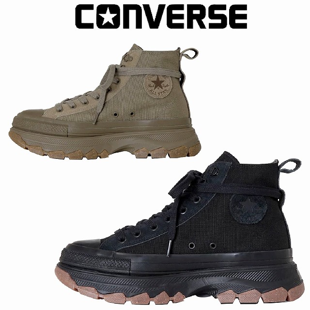 メンズハイカット厚底スニーカー コンバース converse CONVERSE オールスター (R) トレックウエーブ BT HI 黒いこと コヨテ ALL STAR (R) TREKWAVE BT HI
