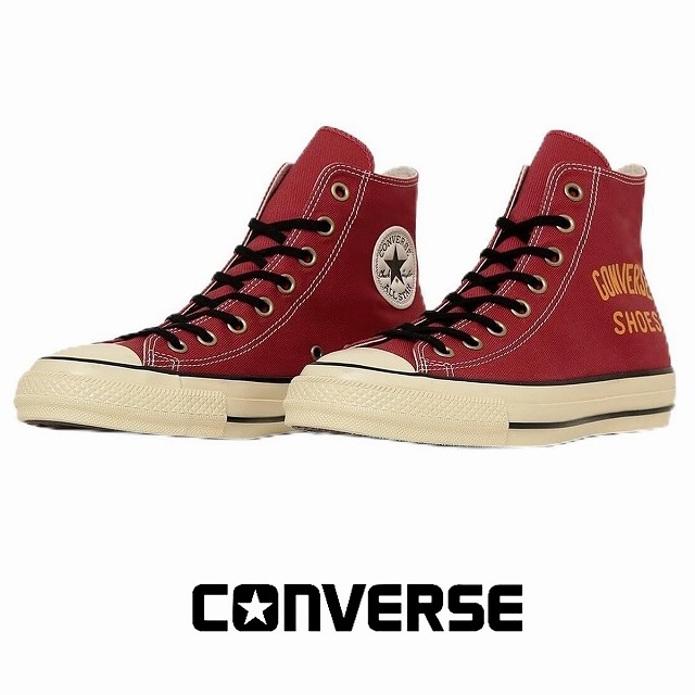 メンズハイカットスニーカー CONVERSE ALL STAR all star コンバース オールスター エイジド CJ ラングラー HI レッド converse ALL STAR AGED CJ HI / Wrangler 送料込み