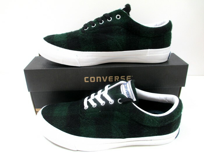 貨物輸送無料 コンバース スキッド手持ち部分 converse スキッド手持ち部分 羊毛金持ち 緑であること/黒いこと SKIDGRIP WOOLRICH メンズ レディース スニーカー
