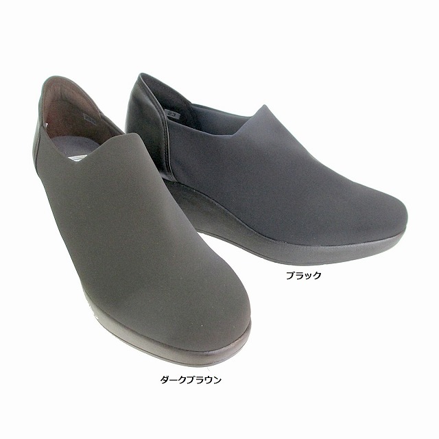 21年激安 スリッポン フィズリーン Fizz Reen Fizzreen 804 レディース 撥水加工 厚底スリッポン ストレッチ 仕事履き 通勤靴 ブラック ダークブラウン Lombardionline It