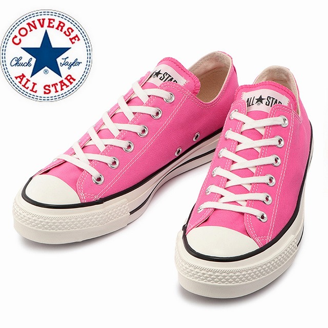 スニーカー コンバース キャンバスオールスター J  OX ピンク CANVAS ALL STAR J OX 送料込み