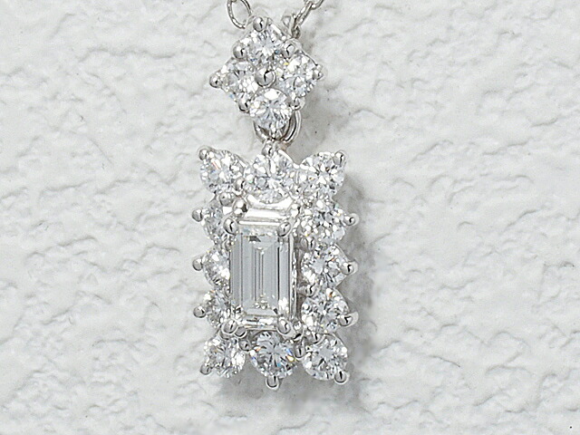 マスヤ質店◆ ダイヤモンド/0.356ct 0.84ct Pt900 プラチナ ヘッド ペンダントトップ 仕上済【中古】