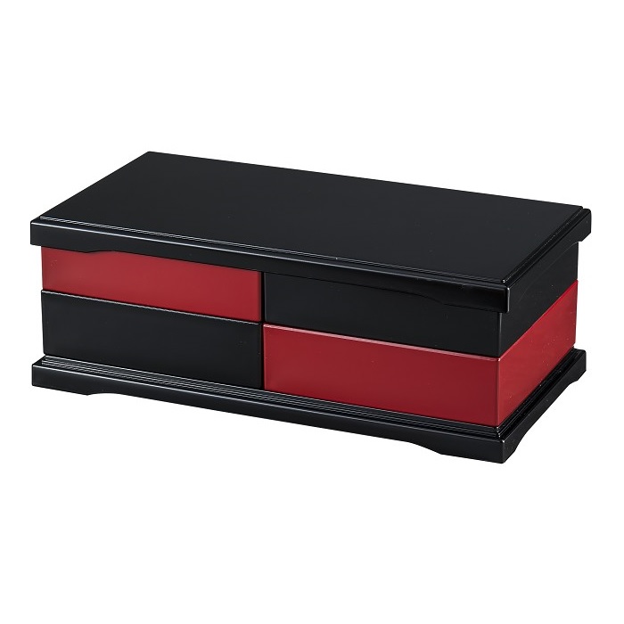 山中塗 三段重箱 手描き 本漆器 山中塗（石川県） 【山中塗】5.0都三段重 溜渕金塗〈1組〉 |皿や鉢など