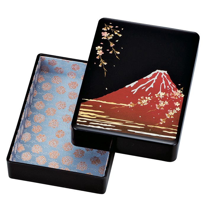 楽天市場】金箔さくら アクセサリーボックス (山中漆器 山中塗 小物