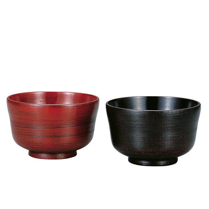 赤黒漆器 椀2個と箸セット yz-0235_00.jpg