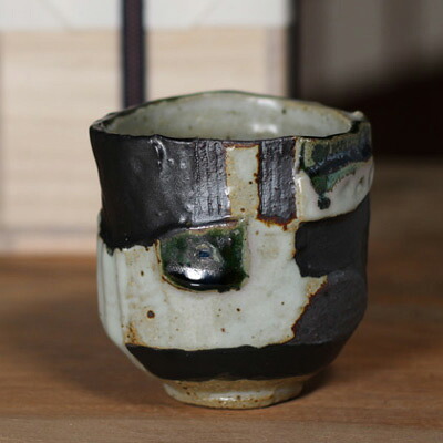■塗り分け湯のみ（A）■和食器 陶芸 美濃焼 湯のみ茶碗 湯飲み茶碗 コップ お茶 結婚祝い プレゼント 素敵 陶器 手作り おしゃれ かわいい モダン 誕生日 お祝い 贈り物