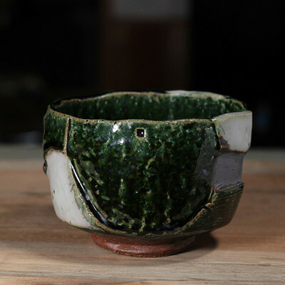■織部 塗り分け抹茶椀(C)■和食器 陶芸 美濃焼 茶道具 抹茶茶碗 茶碗 お茶碗 茶わん 茶道 茶器 ちゃわん 抹茶 モダン 誕生日 お祝い 贈り物|また壱陶房