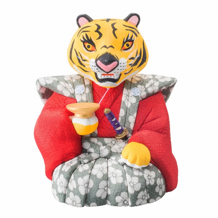 木目込人形 虎 金色 黒色 木目込人形 虎「福寿」【特別価格】 その他人形 vision 通販