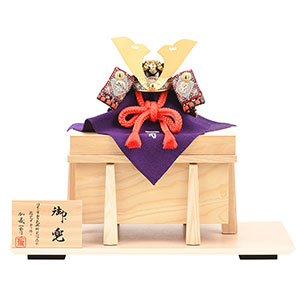 楽天市場】五月人形 真多呂 兜飾り 単品 加藤一冑作 四分の一 赤糸 長