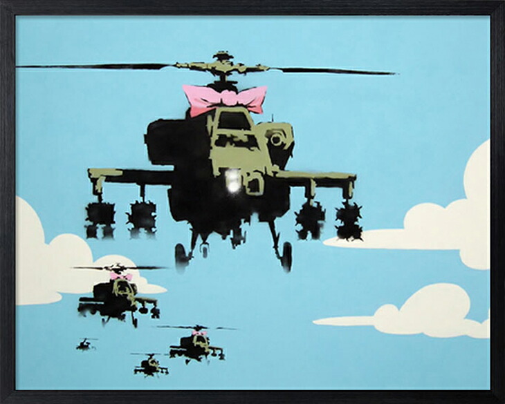 送料無料 雑貨 アートポスター バンクシー Helicopters アートパネル 壁掛け アートフレーム 絵画 ウォールインテリア ストリートアート タペストリー おしゃれ シンプル モダン グラフィティ ヘリコプターズ Andapt Com