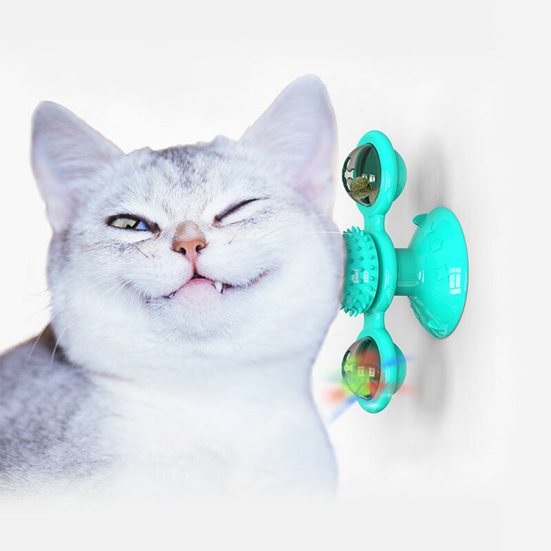 猫用クッション型おもちゃ（青・紫） 楽天市場】猫おもちゃ風車型ボール 内蔵回転LED電球 2
