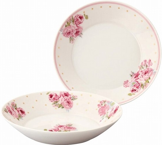 ローラアシュレイクチュールローズ ２点セット LAURA ASHLEY ローラアシュレイ クチュールローズ 耐熱ガラス
