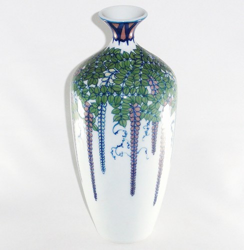 楽天市場】有田焼 伊万里焼 陶器 陶磁器 染付藤絵 花瓶 ART5-GD007