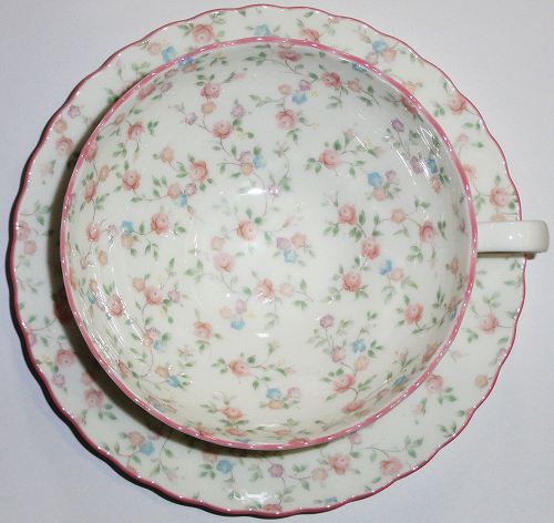 ノリタケ＜Noritake＞キューティーローズ ティー碗皿ペアセット