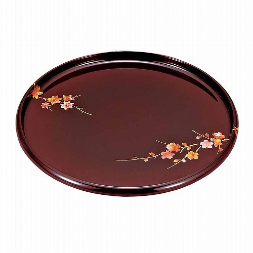 楽天市場】【籃胎漆器】 亀甲丸盆 9寸 黒【送料無料】井上籃胎