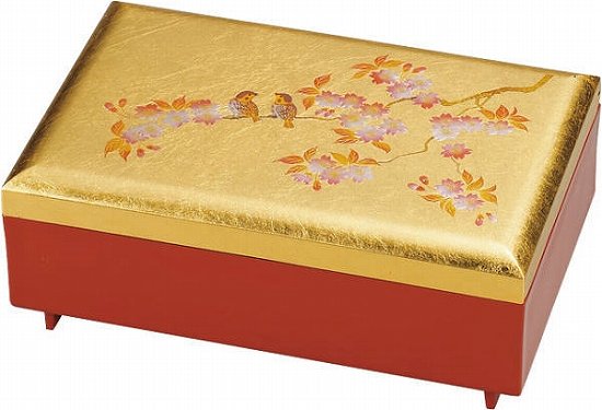 山中漆塗り プレステージアート花鳥 宝珠ケイス オルゴール ファーニチャー 贈る 賜り物 贈リこと 祝儀 お挙行 祝す気韻 Sngsecurity Com