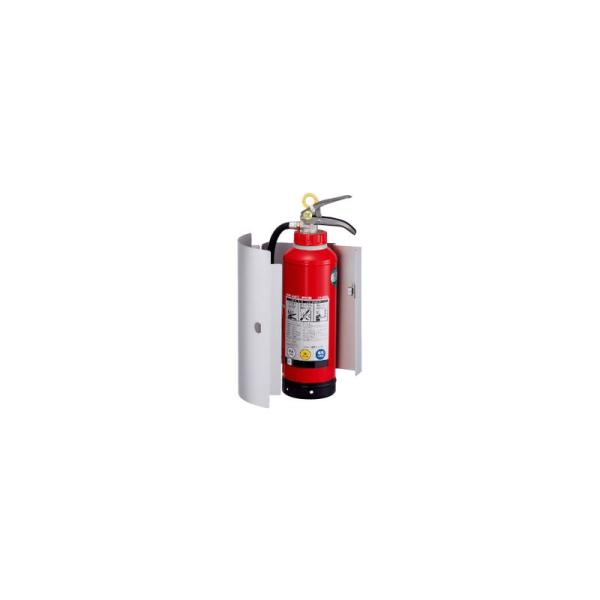 【法人限定】 神栄ホームクリエイト 消火器ボックス(壁付型) シルバーメタリック SK-FEB-02K｜島屋　DIY・プロ建材の専門店