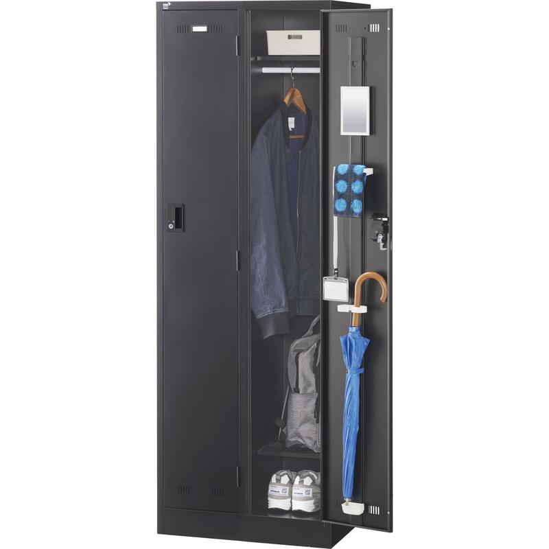 【法人限定】 生興 / セイコー SLDK-2-T (内筒交換)2人用ﾛｯｶｰ サイズ(W608*D515*H1790) ブラックサテン 97111｜島屋　DIY・プロ建材の専門店