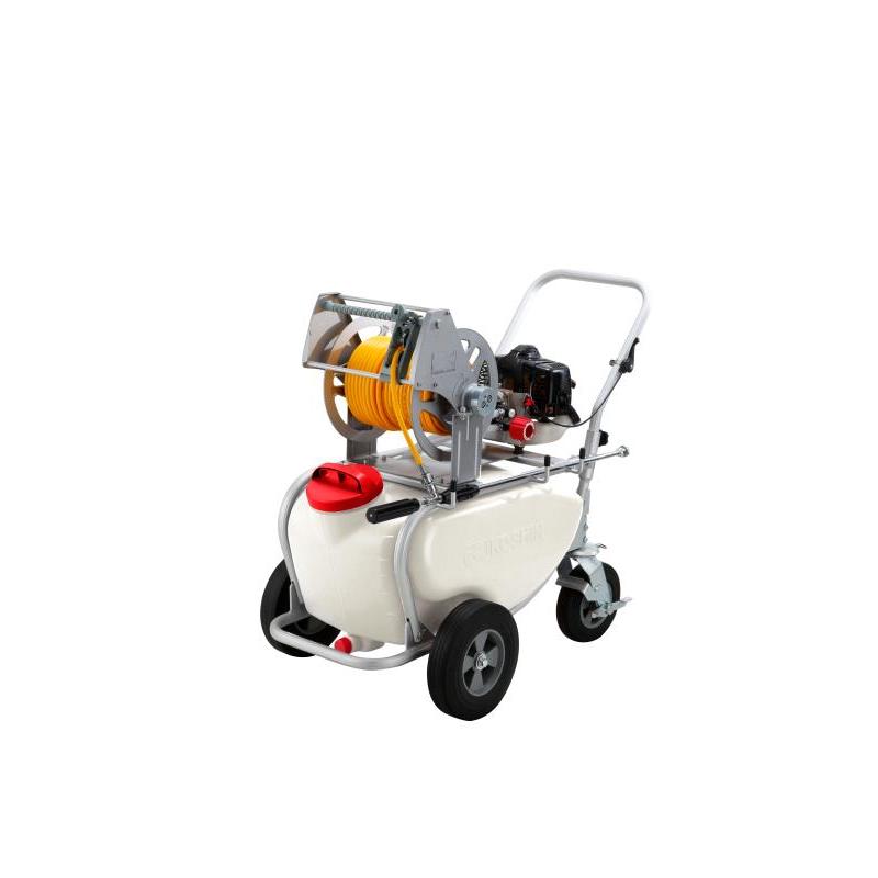 【法人限定】 工進 KOSHIN 6φホース50M+ホースリール+50Lタンクキャリー付 ES-50T 園芸用関連