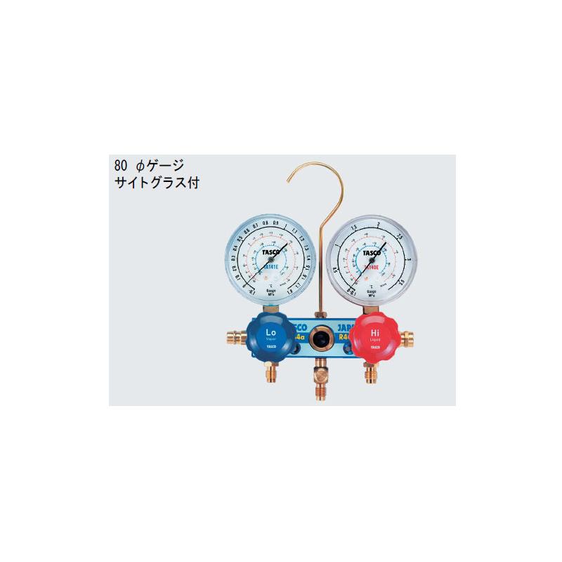 【26日1:59迄 エントリーでP10倍】 イチネンTASCO ゲージマニホールド (カーエアコン用) R134a ta126|島屋 DIY・プロ建材の専門店