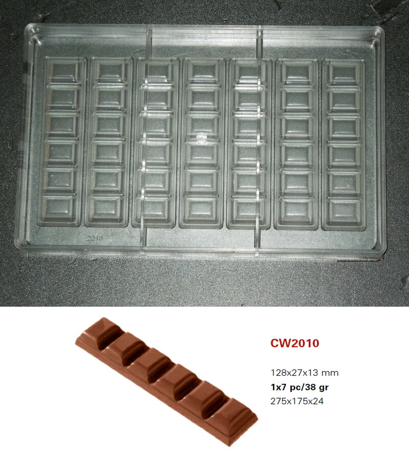 【予約対応対象商品】【25%OFF】【チョコレートワールド】 CW2010 128x27x13x7P　幹　6ブロック マトファー マトファ チョコレートワールド チョコレートモールド