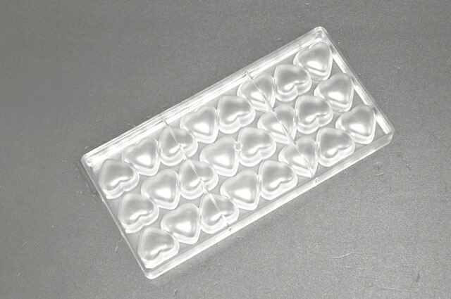 【25%OFF】【チョコレートワールド】 CW1214 31x35x18MM 24P　ハート マトファー マトファ チョコレートワールド チョコレートモールド