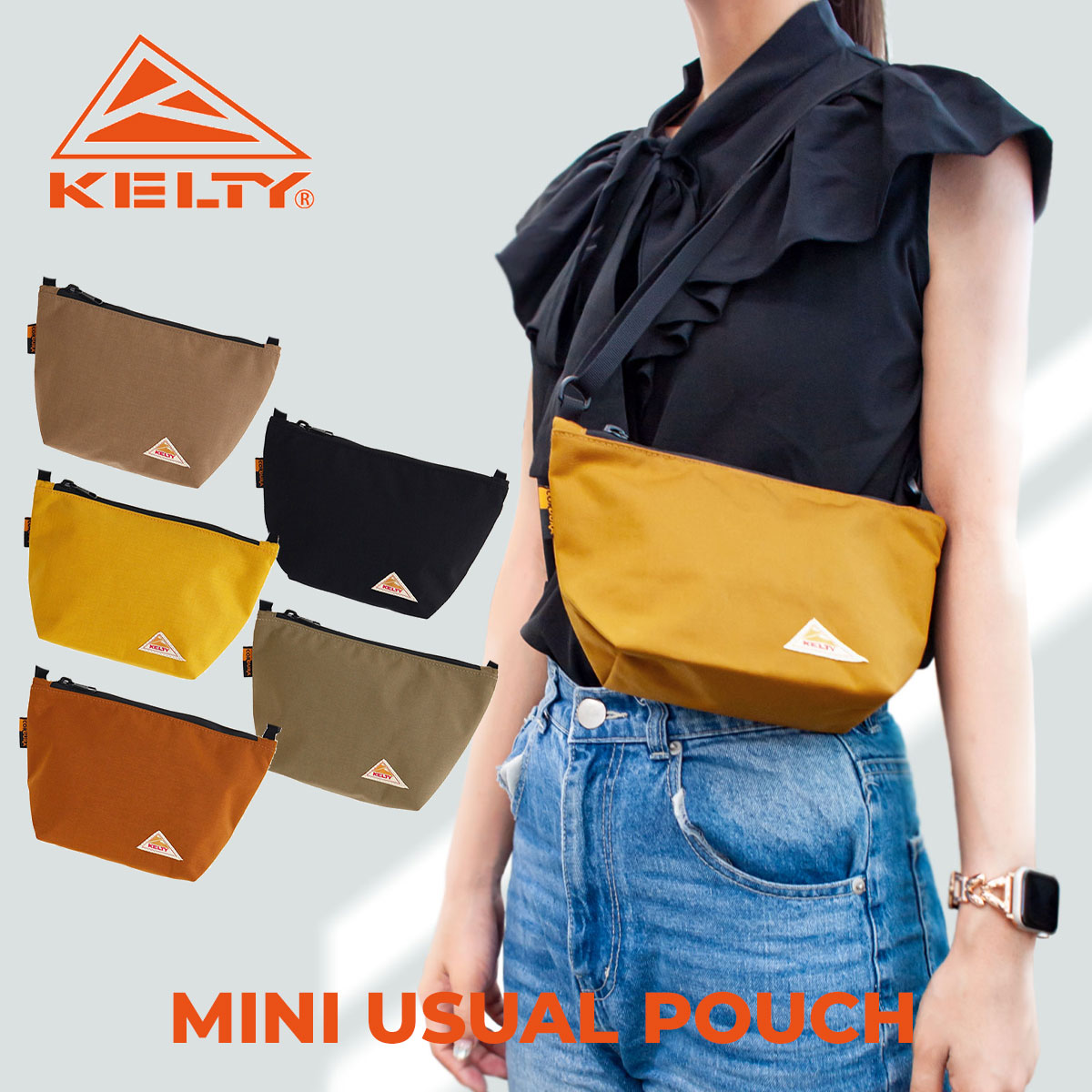 ke-3259256423KELTY ケルティ MINI USUAL POUCH ミニ ユージャル ポーチ 3259256423 正規品 [ネコポス対象] メンズ レディース ショルダーバッグ ナイロ