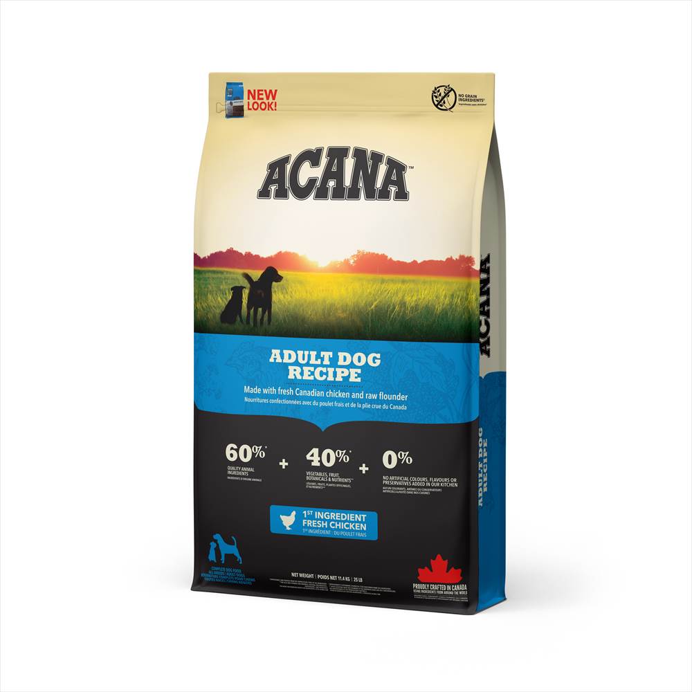 【犬】ACANA アカナ アダルト ドッグレシピ 11.4kg ドライフード ドッグフード 成犬用 総合栄養食【PU0410】