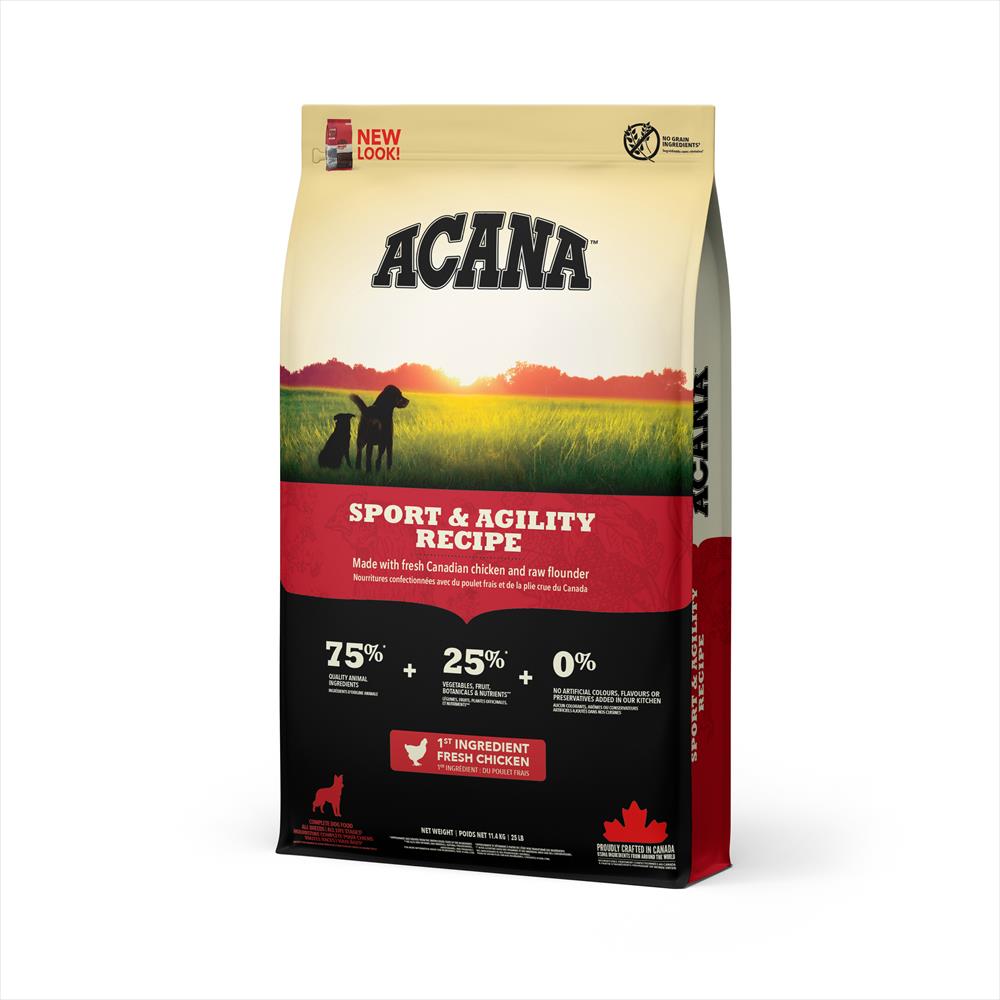 【犬】ACANA アカナ スポーツ＆アジリティレシピ 11.4kg ドライフード ドッグフード 総合栄養食 全犬種 全年齢【PU0410】