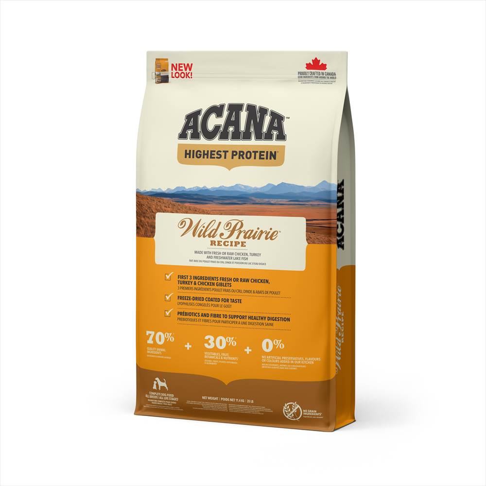 【犬】ACANA アカナ ワイルドプレイリー ドッグレシピ 11.4kg ドライフード ドッグフード 総合栄養食 全年齢 全犬種【POINTUP20】